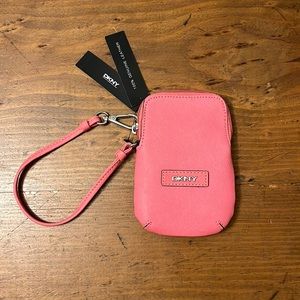 DKNY Leather Wristlet Wallet